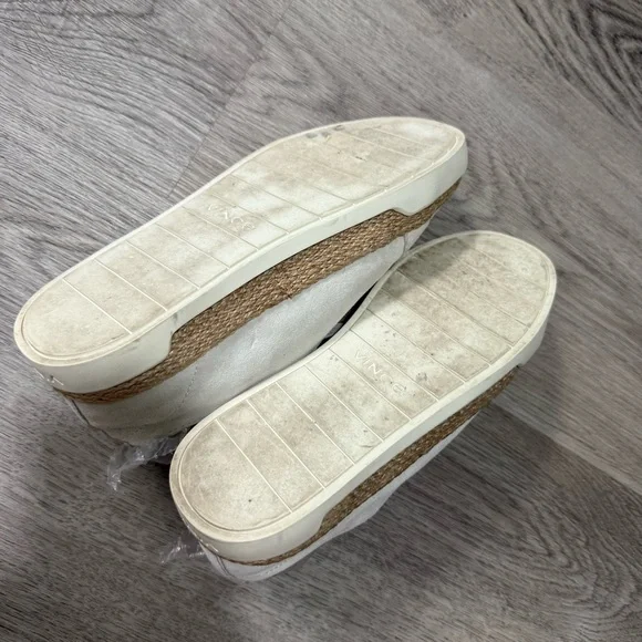 Vince Jadon Suede Espadrille Sneakers Leather Size 35.5 US 5.5 - Picture 8 of 9